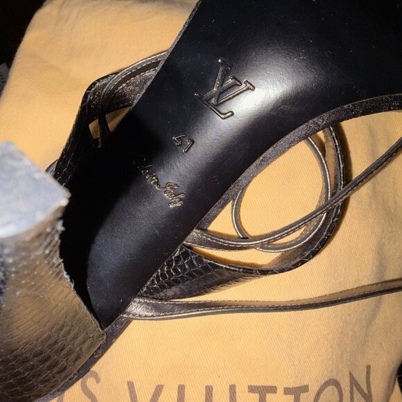 Louis Vuitton Monogram Snakeskin Heels EU 41 (US 8.5-9) - Picture 10 of 12